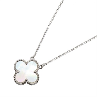 ヴァンクリーフ＆アーペル ヴィンテージアルハンブラ ネックレス マザーオブパール ネックレス ジュエリー レディース