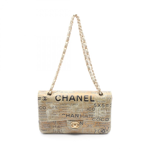 シャネル マトラッセ Wフラップ ショルダーバッグ バッグ レディース A01112