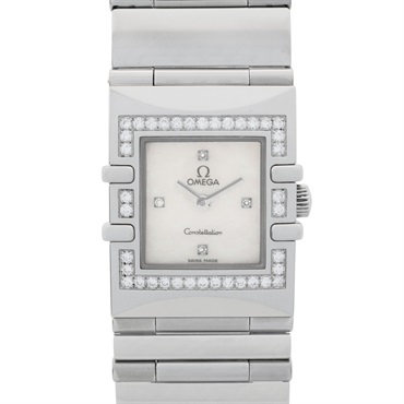 オメガ(OMEGA)オメガ コンステレーション クアドラ ダイヤベゼル  