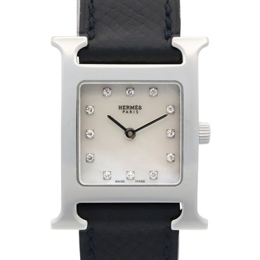 HERMES☆エルメス☆腕時計☆新品同様☆箱付き☆レディース HERMES エルメス セリエウォッチ ホワイト文字盤 ステンレス