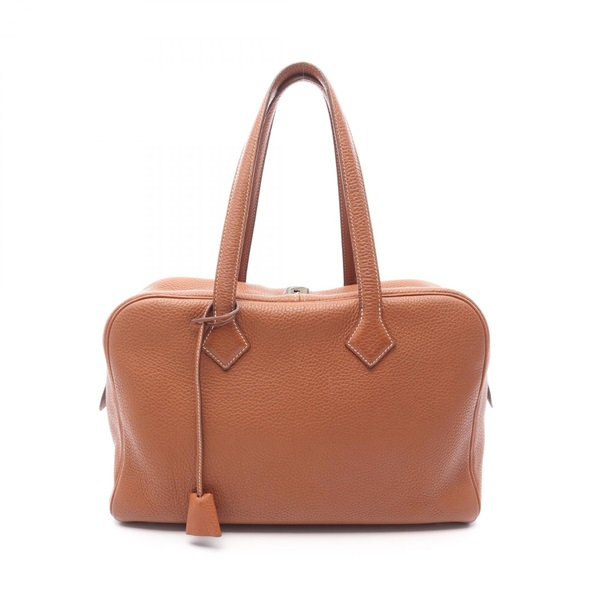 エルメス(HERMES)エルメス ヴィクトリア2 35 ゴールド ハンドバッグ