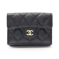 シャネル クラシック スモール フラップ ウォレット マトラッセ 三つ折り財布 財布 レディース AP0230