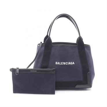 バレンシアガ(BALENCIAGA)バレンシアガ NAVY CABAS S ネイビーカバ