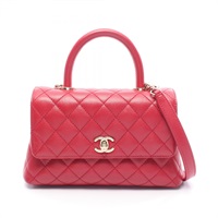 シャネル ココハンドル フラップ マトラッセ ハンドバッグ バッグ レディース A92990