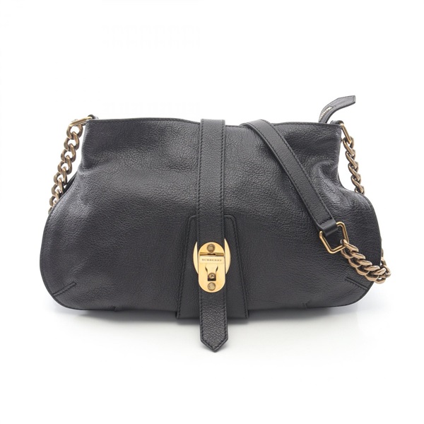 BURBERRY バーバリー ショルダーバッグ BURBERRY】バーバリー『ミニ レザー ジップ オリンピアバッグ