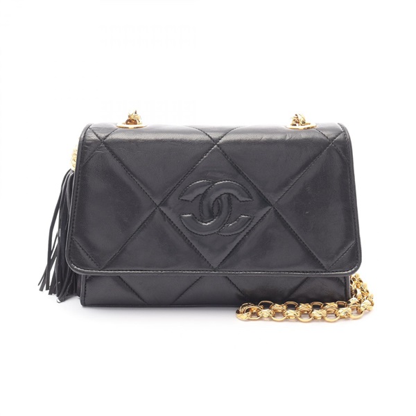 シャネル ココマーク ダイヤステッチ ショルダーバッグ バッグ レディース