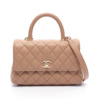 シャネル ココハンドル フラップ マトラッセ ハンドバッグ バッグ レディース A92990