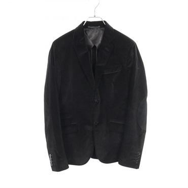 GUCCI コーデュロイ ジャケット メンズ 騎士ロゴ ブラック 44 黒 グッチ(GUCCI)グッチ コーデュロイジャケット テーラードジャケット