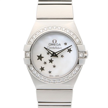 オメガ コンステレーション ブラッシュ ダイヤベゼル 腕時計 時計 レディース 123.15.24.60.05.003