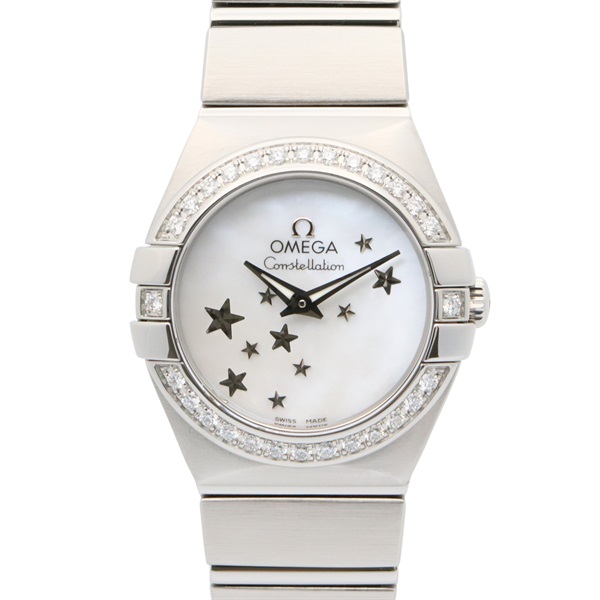 オメガ コンステレーション ブラッシュ ダイヤベゼル 腕時計 時計 レディース 123.15.24.60.05.003