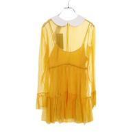 グッチ(GUCCI)グッチ シフォン ミディドレス ワンピース 衣料品  