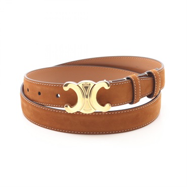 CELINE トリオンフ　ベルト　ゴールド CELINE セリーヌ ベルト ブラック ゴールド トリオンフ レザー vintage