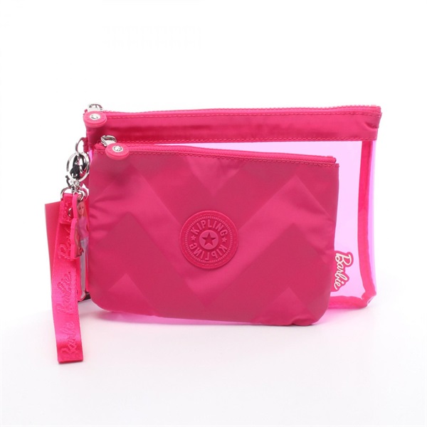 キプリング kipling × Barbie DUO ポーチ バッグ レディース I3926-BA9