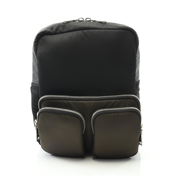 プラダ PRADA TESSUTO POCKET リュックサック バックパック バッグ ナイロン レディース ブラック系 / カーキ系 2VZ043 【中古】 プラダ(PRADA)プラダ TESSUTO POCKET リュックサック バックパック
