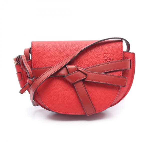 LOEWE ロエベ ショルダーバッグ レザー レッド 【公式通販】