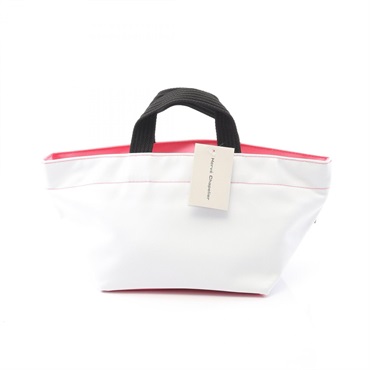 Herve Chapelier白トートバッグ昨年夏購入　中古美品エルベシャプリエ エルベ・シャプリエ(Herve Chapelier)エルベ・シャプリエ ナイロン舟型