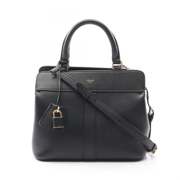 sahana521＊新宿伊勢丹購入＊セリーヌ スモールカバ ブラック 残少 CELINE カバ スモール グレインカーフスキン トートバッグ