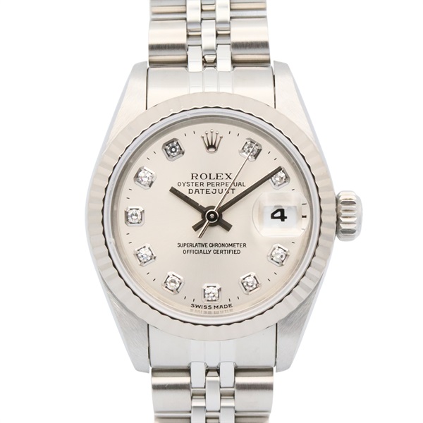 ロレックス デイトジャスト 10Pダイヤ U番 腕時計 時計 レディース 69174G