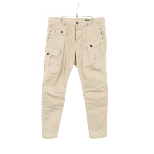 DSQUARED2 刺繍入りカーゴパンツ ベージュ/S/44 ディースクエアード(DSQUARED2)ディースクエアード Sexy Cargo Pants