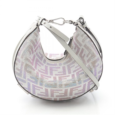 FENDI チェック柄ショルダーバッグ FENDI ウエストバッグ 水色