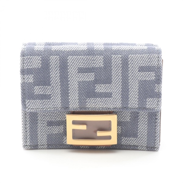 フェンディ(FENDI)フェンディ バゲット ズッカ 三つ折り財布 財布  