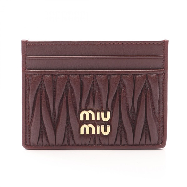 miumiuミュウミュウ　ケース　財布　カードケース　マテラッセ赤✨超美品 楽天市場】MIUMIU ミュウミュウ コインケース MATELASSE マテラッセ