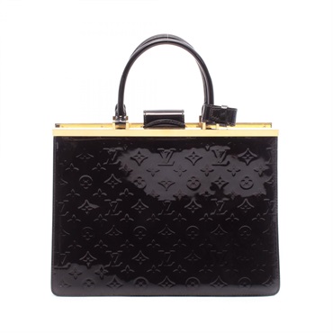 ルイ・ヴィトン デエスGM モノグラムヴェルニ アマラント ハンドバッグ バッグ レディース M91750