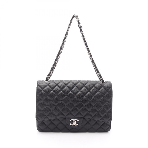 シャネル(CHANEL)シャネル マトラッセ34 クラシックマキシ Wフラップ