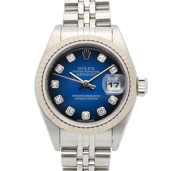 ロレックス デイトジャスト 10Pダイヤ K番 腕時計 時計 レディース 79174G