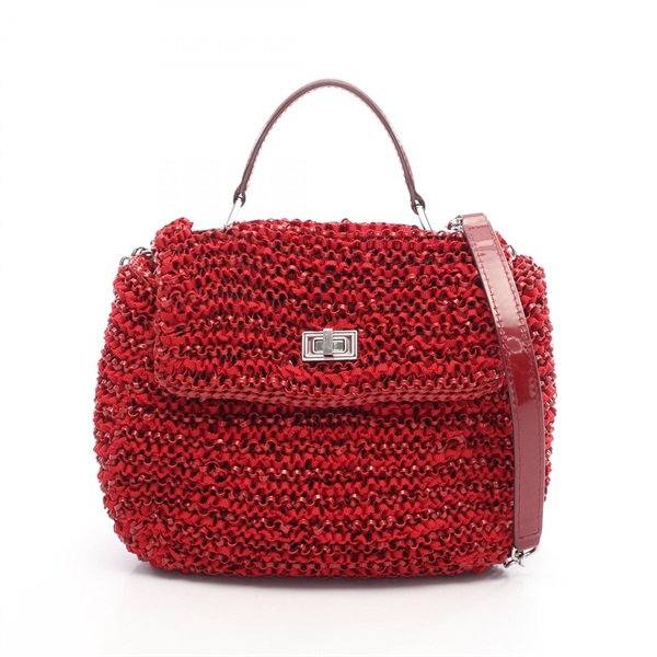 アンテプリマ ANTEPRIMA ハンドバッグ ワイヤーバッグ ワイヤー×ラインストーン×フェイクパール シルバー リボン バッグ ポイント3倍 11⁄11 01:59まで結婚式 バッグ 小さめ