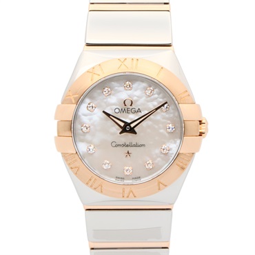 オメガ コンステレーション ポリッシュ 12Pダイヤ 腕時計 時計 レディース 123.20.24.60.55.003