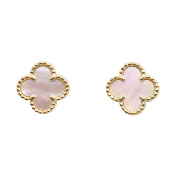 ヴァンクリーフ&アーペル　スイートアルハンブラ　マザーオブパール　ピアス スウィート アルハンブラ ピアス 18K イエローゴールド, マザー