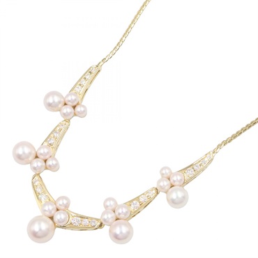 ミキモト(MIKIMOTO)ミキモト パール ダイヤ ネックレス ネックレス
