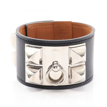 新品未使用 HERMES エルメス コリエドシアン オリーブ ウッド バングル HERMES コリエドシアン バングル XL シルバー 925 | MixTHINKS