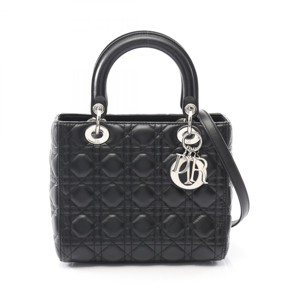 美品 Christian Dior レディディオール　ハンドバッグ カナージュ ディオールDIOR レディディオールカナージュハンドバッグ