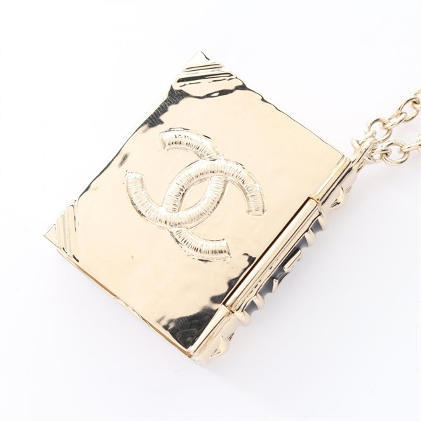 【希少】　ヴィンテージ　シャネル　ココマーク　モチーフ ネックレス　箱付き シャネル(CHANEL)シャネル ココマーク ブックモチーフ ネックレス