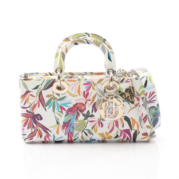 ディオール Dior Lady D-Joy ミディアム トワル ドゥ ジュイ ファンタスティカ ハンドバッグ バッグ レザー レディース ホワイト系 / マルチカラー M0540OFZG 【新品】 ディオール(Dior)ディオール Lady D-Joy ミディアム トワル ドゥ