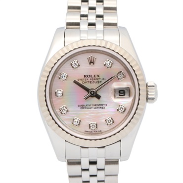 ロレックス デイトジャスト 10Pダイヤ M番 腕時計 時計 レディース 179174NG