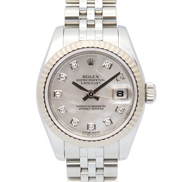 ロレックス デイトジャスト 10Pダイヤ M番 腕時計 時計 レディース 179174NG