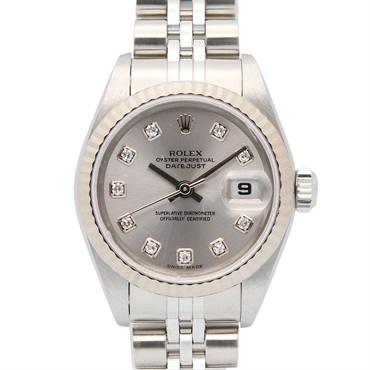 ロレックス デイトジャスト 10Pダイヤ F番 腕時計 時計 レディース 79174G