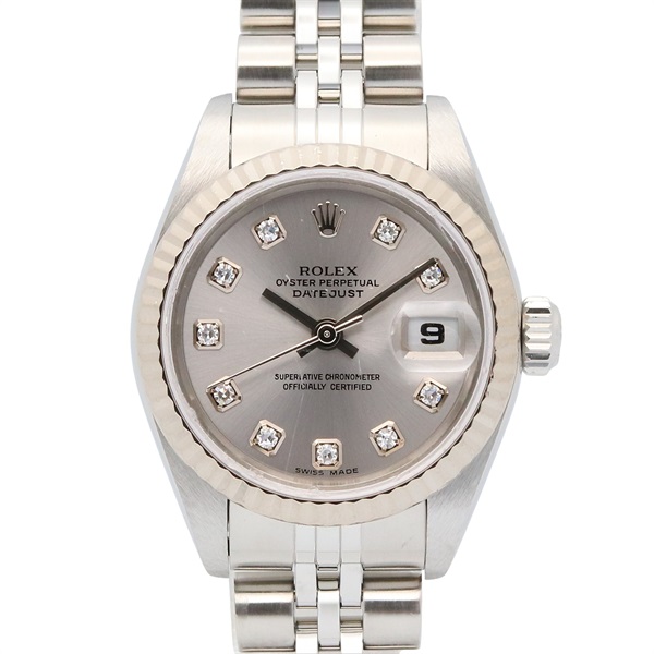 ロレックス デイトジャスト 10Pダイヤ F番 腕時計 時計 レディース 79174G