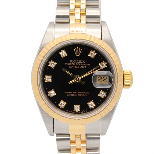 ロレックス デイトジャスト 10Pダイヤ X番 腕時計 時計 レディース 69173G