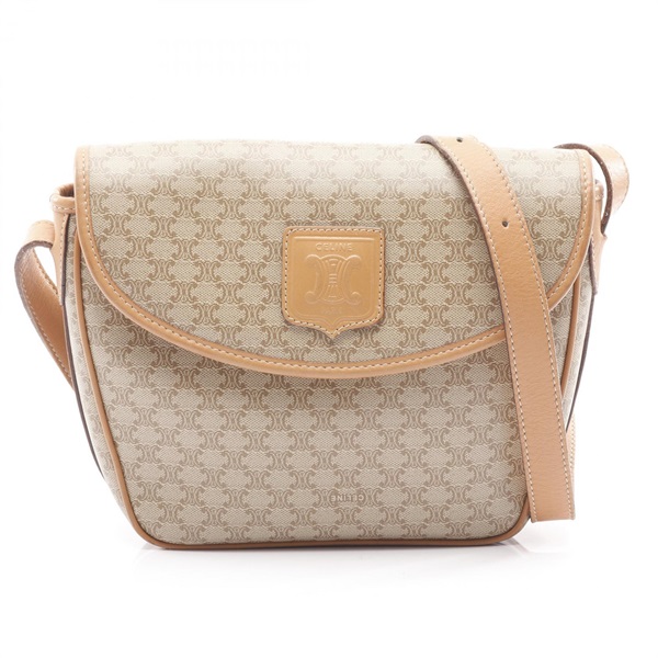 26k-069h【中古】CELINE セリーヌ マカダム柄 ショルダーバッグ 中古・古着通販】CELINE (セリーヌ) マカダム柄ショルダーバッグ
