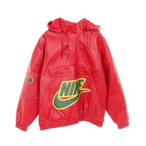 supreme×NIKE コラボアノラックジャケット 美品】Supreme NIKE シュプリーム ナイキ コラボ オール レザー