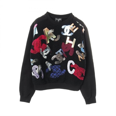 シャネル(CHANEL)シャネル ココマーク ツイード トレーナー スウェット
