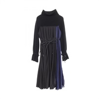 Sacai 未使用　✰タグ付✰ コットン　プリーツ　ワンピース　　カットソー 2101219261515_M.jpg