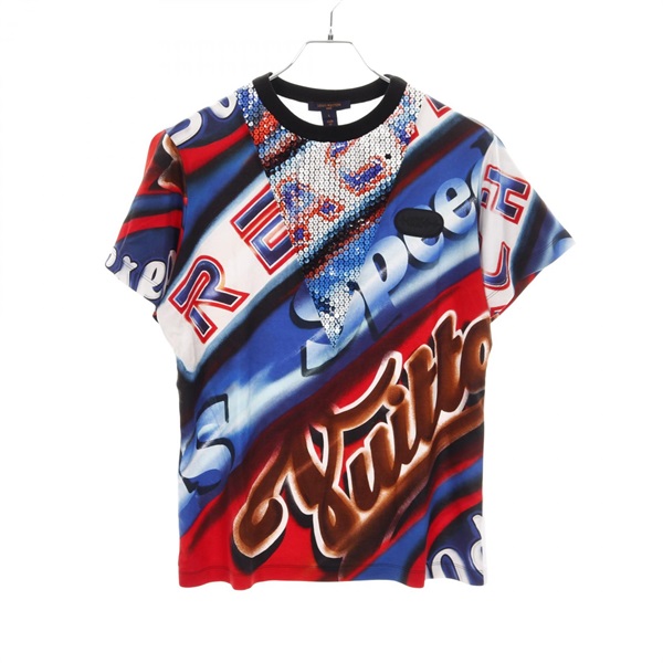 ルイ・ヴィトン グラフィックプリント ステートメント カットソー 衣料品 トップス レディース RW211B EJ7 FKTB98