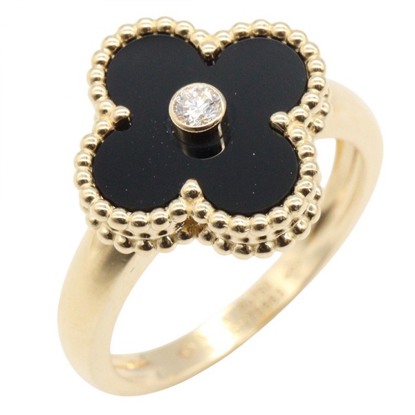 ヴァンクリーフ＆アーペル ヴィンテージアルハンブラ オニキス 1PD リング リング・指輪 ジュエリー レディース VCARA41057