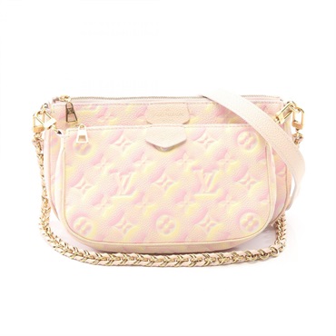 ルイ・ヴィトン ミュルティ ポシェット アクセソワール モノグラムアンプラント サマースターダスト ショルダーバッグ バッグ レディース M46093