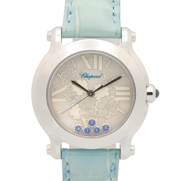 ショパール ハッピースポーツ マーク2 ホワイトシェル 腕時計 時計 レディース 27/8509-3021